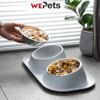 Stainless Steel Double Bowl สำหรับสุนัขแมว [หุ้นท้องถิ่น]