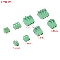 10PCS KF120/KF128 2.54/3.81/5.0/5.08 Pitch 2P/3P straight pin pcb screw terminal block connector 2PIN 3PIN 2.54MM/3.81MM/5.08MM/