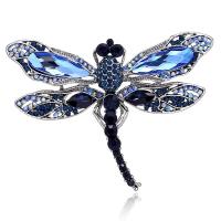 QianXing Shop Insect Dragonfly Rhinestone Pins Badge Brooches for Women Men Fashion Jewelry Retro Boutonniere Hijab Pins