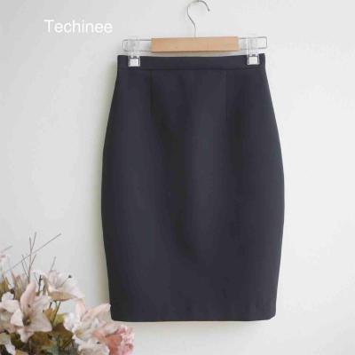 Techinee_Basic pencil skirt_กระโปรงดินสอผ่าหลัง