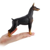 Oozdec Doberman Pinscher Big Dog Animal Action Figures Decoration High Simulation Pvc Lovely Pet Model Toys