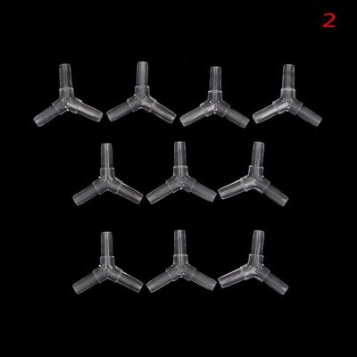 มีประโยชน์10ชิ้น/ล็อต4มม. ข้อต่อท่อใสข้อต่อวาล์วโปร่งใสพลาสติกสายการบินอุปกรณ์สำหรับตู้ปลาท่ออากาศ