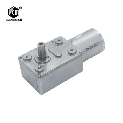 【☄New Arrival☄】 chexiuhua 6V 12V 24V 2Rpm To 150Rpm Dc มอเตอร์เกียร์ไดรฟ์หนอนความเร็วต่ำสำหรับ Diy Gearmotors เกียร์มอเตอร์หนอน Jgy370 12V