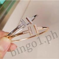 bingo ashion open adjustable letter T rhinestone celet