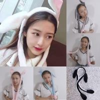 【YF】 Cute Rabbit Ear Hat Headband for Kids Girls Can Moving Bunny Ears Plush Toy Lugs Hair Hoop Party Photo Props Adult Gift Headwear