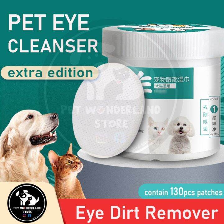 130PCS/Set Pet Eye Wet Wipes Cat Dog Tear Stain Remover Gentle Cleaning ...