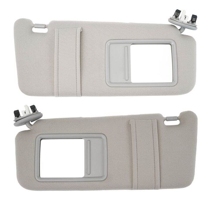 Left / Right Side Car Sun Visor Sunshade Shield With Vanity Lights For ...