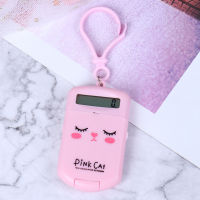 Portable Digit Calculator Kawaii Mini Calculator Pocket Display Cartoon Cute Creative Keychain Calculator Office Supplies