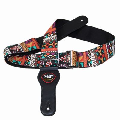 ‘【；】 YUEKO Cotton Embroidery Durable Guitar Strap Classical Style Guitar Straps For Acoustic Classical Bass Guitar Strap Accessories