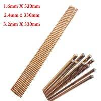 10pcs 1.6/2.4/3.2mm*330mm Red Copper Welding Brazing Wire Solder TIG Filler Rod A18 Steel Mild Steel