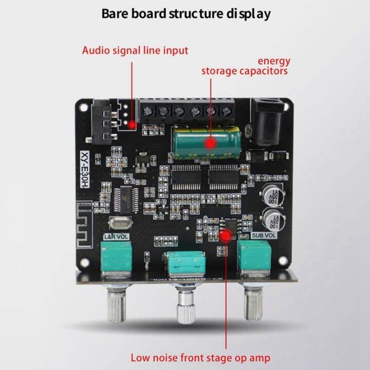 xy-e30h-2-1-channel-bluetooth-audio-power-amplifier-board-module-high-and-low-bass-subwoofer-app