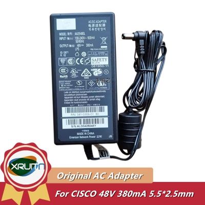 Genuine For CISCO AA25480L 48V 380mA AC/DC Adapter Charger Aironet IP Phone Power Supply 341-0306-01 EADP-18MB B ALD0227055N 🚀