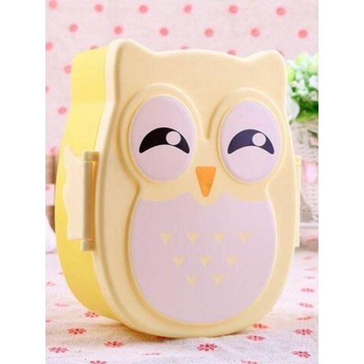 portable-owl-lunch-box-plastic-childrens-lunch-box-food-container-carton-tableware-bento-box-kawaii