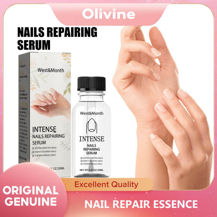 West&Month Nail Repair Essence Liquid Hand And Foot Grey Nail Soft Nail