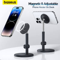 Baseus ขาตั้งศัพท์แม่เหล็กที่วางศัพท์ escopic แบบปรับได้สำหรับ 14 15 Pro Max Xiaomi Samsung Magnetic Desktop Stand