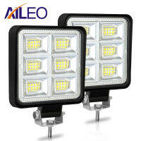 AILEO 144W LED Flood Work Lights Bar Off-road Driving Headlight Fog Lamp for Truck Boat SUV A Tractor Boat Jeep 4WD 12V 24V