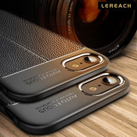 Lereach เคส TPU คลาสสิกน้ำหนักเบาสำหรับ  iPhone SE 2022 se 2020 ,เคสโทรศัพท์ฝาหลังหนังลายลิ้นจี่กันรอยนิ้วมือ