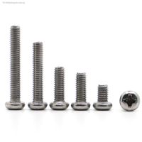 ┅ Phillips Pan Round Head Screws M1 M1.2 M1.4 M1.6 M2 M2.5 M3 M4 M5 M6 M8 Stainless Steel Cross Recessed Machine Screw Bolts