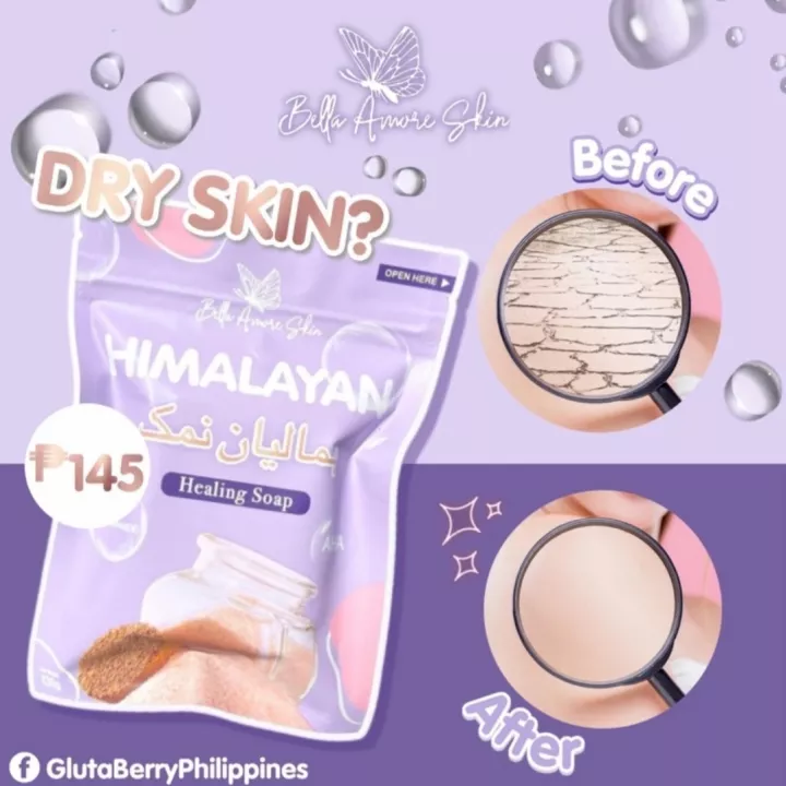 [ Original HIMALAYAN HEALING SALT SOAP by Bella Amore ] treats eczema