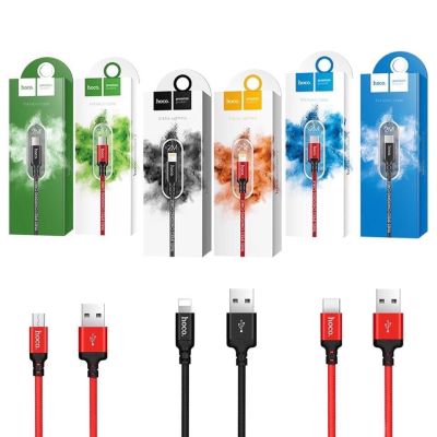 HOCO X14 สายชาร์จ 2 เมตร พอร์ต L Cable  ,Micro  ,Type-c