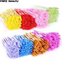 ☜ 50/100Pc Eyelash Brush Disposable Eyebrow Brushes Rainbow Mascara Wand Applicator Lash Extension Cosmetic Makeup Tools Wholesale