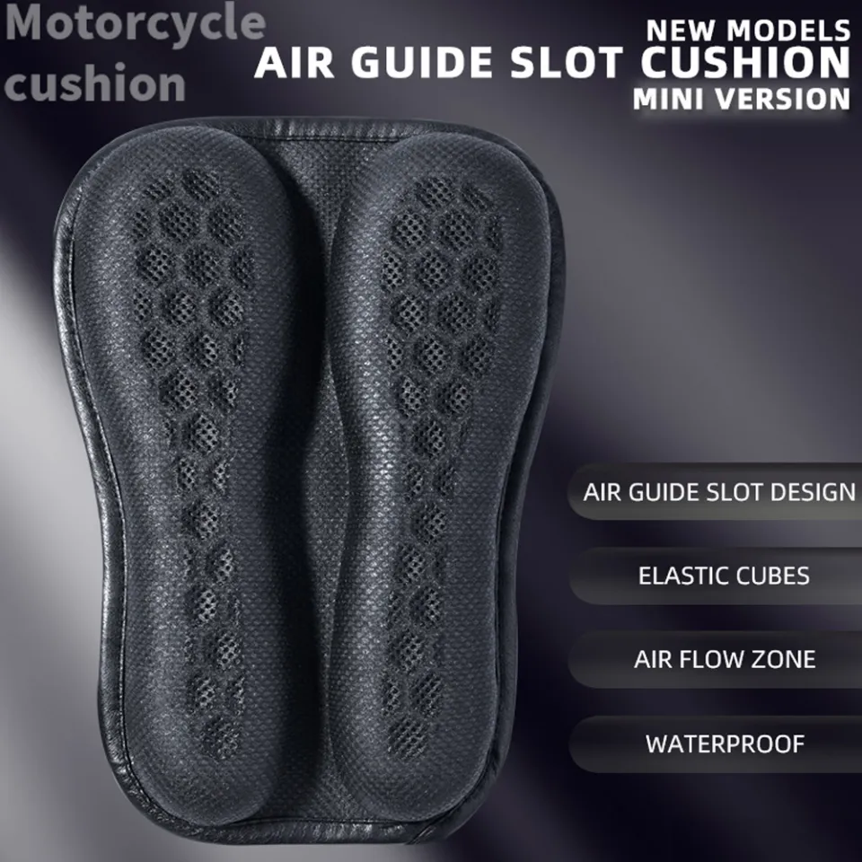 Ready Stock】Universal Motorcycle Gel Seat Cushion 3D Honeycomb