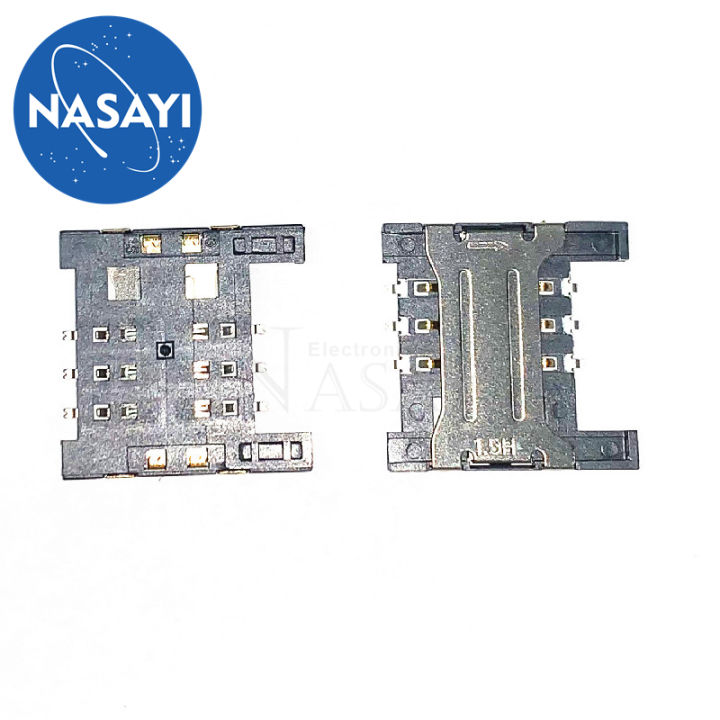 10PCCS 电子元器件接插件SIM卡CF卡座系列SIM-KLB-07-1.5H铜壳耐高温胶体