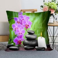 [Dudu home furnishing] ปลอกหมอนตกแต่งซิป Satin ดอกไม้ใหม่ปลอกหมอน-Aliexpress