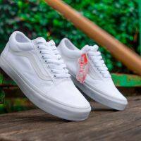 รถตู้สีขาว แบบเต็ม รองเท้าผ้าใบลําลอง ลายวาฟเฟิล DT VANS OLD SKOOL VANS สําหรับผู้ชาย และผู้หญิง