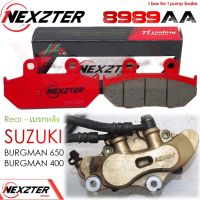 8989AA NEXZTER ผ้าเบรคหลัง SUZUKI Burgman 400 / Burgman 650 เบรค ผ้าเบรค ผ้าเบรก เบรก ปั๊มเบรก ปั๊มเบรค ดิสเบรค ดิสเบรก อะไหล่มอไซค์ เบิร์กแมน