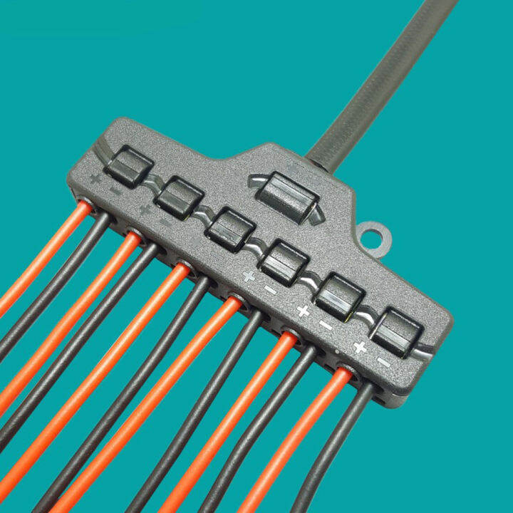 NJD2227 1 in 3 out Quickconnect LED Push Terminals Post Splitter Wire Splitter Connector