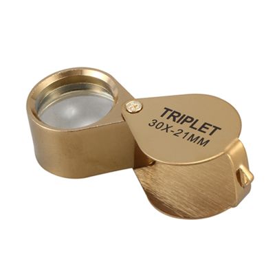 Portable 30X Power 21Mm Jewelers Magnifier Foldable Gold Eye Loupe Jewelry Store Magnifying Glass