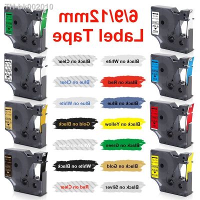 ☎ 6/9/12mm Label For Dymo D1 45013 45010 45018 40913 43613 Label Tape 45022 45023 45024 for Dymo LabelManager 160 280 Label Maker