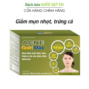 Viên uống giảm mụn nhọt, mụn trứng cá ACNE GOLD MAX bổ sung kẽm, vitamin