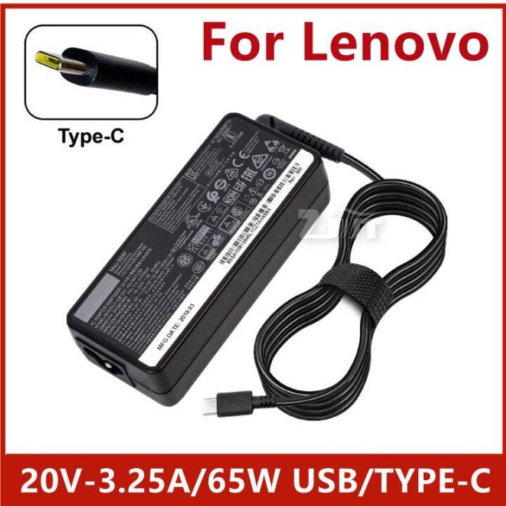 65w Usb Type C Laptop Power Adapter Compatible For Lenovo Thinkpad E480 E490 X280 X380 L390 L480