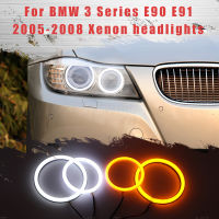 Luz LED SMD De Algodón Para BMW, Kit DRL De Anillo De Halo De Ojo De Ángel Para Serie 3, E90, E91, 2005, 2006, 2007, 2008,Faros De Xenón