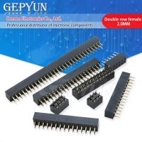 10pcs 2.0mm Double Row Straight Female 2-40P Pin Header Socket Connector 2x2/3/4/5/6/7/8/9/10/12/14/16/18/20/25/30/40Pin NEW WATTY Electronics