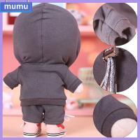 MUMU ตุ๊กตา BJD 1/12 หมวกถักนิตติ้ง อุปกรณ์เสื้อผ้าตุ๊กตา เสื้อตุ๊กตาท่อนบน กางเกงตุ๊กตาแฟชั่น เสื้อสเวตเตอร์ตุ๊กตา เสื้อฮู้ดตุ๊กตาทำมือ