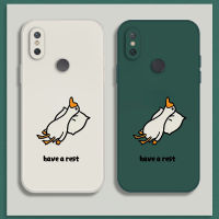 เคสโทรศัพท์ เคส Xiaomi Mi 6 6X เคสการ์ตูนน่ารักเป็ดเคสซิลิโคนเหลว Flocking ฝาครอบโทรศัพท์ป้องกัน