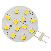 G4 LED Spotlight 12LED 2835SMD วงกลมหลอดไฟ12V 24V Dimmable RV Martine เปลี่ยน D25mm Cystal Chandle Light 1ชิ้นล็อต