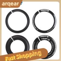 ARQEAR529453 2ชิ้นอะไหล่รถจักรยาน45องศาส้อมที่ทำให้เรียวลงอุปกรณ์ติดตั้งท้ายจักรยานสเปเซอร์ชุดหูฟังสำหรับแข่งขันทรงมงกุฏ