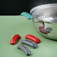 【CW】 1-2pcs Grip Silicone Pot Holder Sleeve Resistant Pan Handle Cover Tools Gadgets