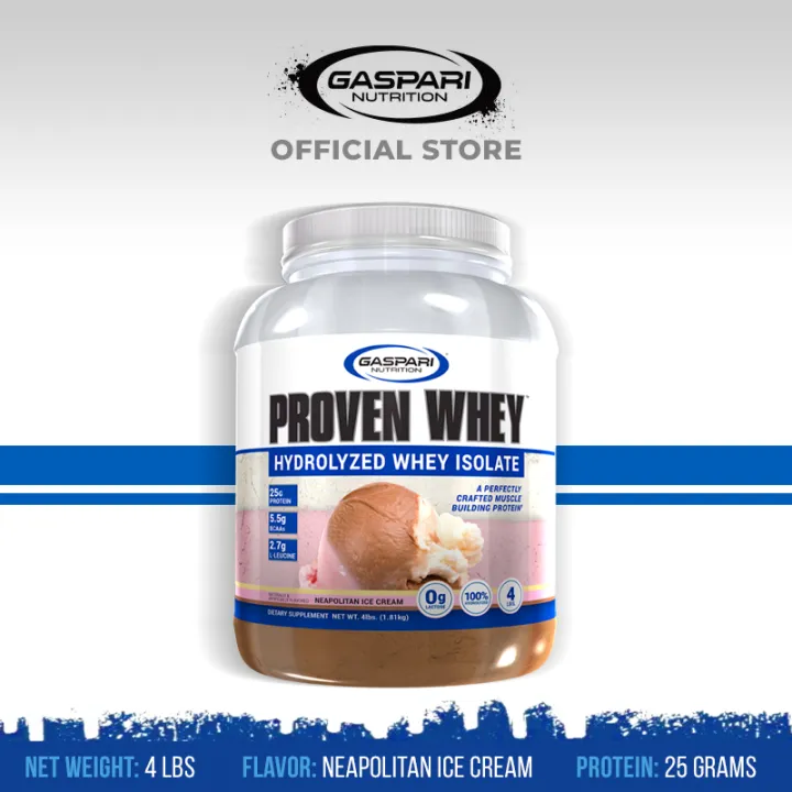 Gaspari Nutrition Proven Whey 4 Lbs Neapolitan Ice Cream Flavor Lazada Ph