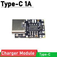 พิมพ์-C 1A USB 1S 3.7V บอร์ดชาร์จแบตเตอรี่ลิเธียมโมดูลชาร์จ4.2V พร้อมการป้องกันสำหรับแบตเตอรี่โพลีเมอร์ Li-Ion 18650