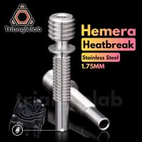 【In Stock】 nojfea Trianglelab เครื่องอัดรีดสเตนเลสสตีล Hemera Heatbreak ความร้อนสำหรับ Hemera 1.75มม.