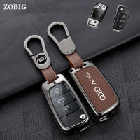 ZOBIG สังกะสีอัลลอยสำหรับ Audi Key Key Fob Cover Fob สำหรับ Audi A1 A4 A6 A3 S1 S3 RS6 TT Q3 Q7 Key Original รีโมทคอนโทรล Shell