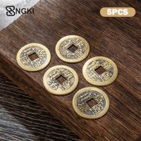 【YD】 5Pcs Chinese Coins Shui Antique Luck Ancient Coin Hole Hanging