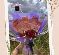 MONEY BALLOON BOUQUET BAJET MURAH (harga termasuk duit dalam balloon)