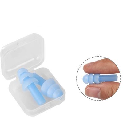 1pc Silicone Ear Plugs Sound Insulation Protection Earplugs Sleeping Anti-Noise Soft Noise Reduction
