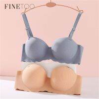 zdfbnzdgnb Finetoo A B Cup Push Up ชุดชั้นใน บราไร้สาย นุ่ม ระบายอากาศ สีแคนดี้ สําหรับผู้หญิง 2021